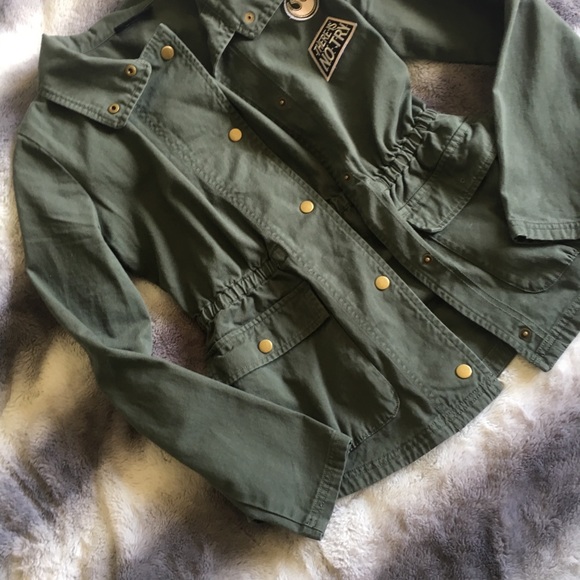Assymetrical Forrest Green Star Wars Jacket Xs - Picture 3 of 4